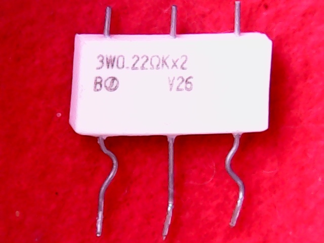 Resistor 0R22 3W Dual