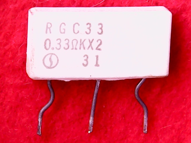 Resistor 0R33 3W Dual RGC33