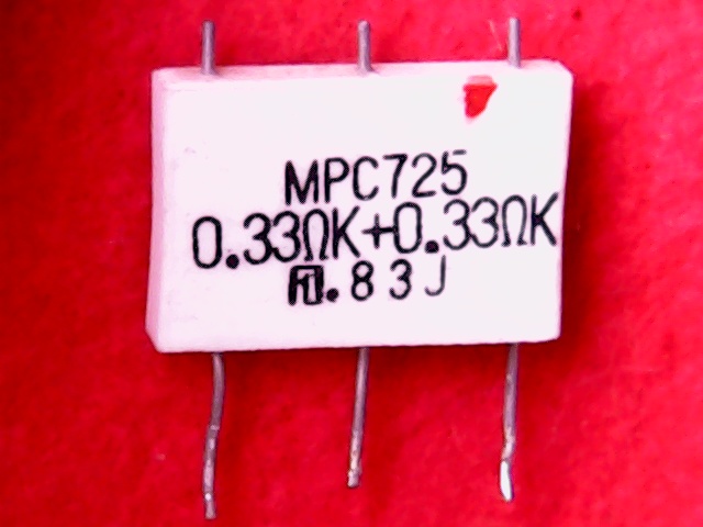Resistor 0R33 5W Dual MPC725