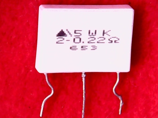 [VPR-006336] Resistor 0R22 5W Dual