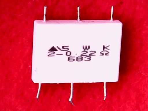 [VPR-006337] Resistor 0R22 5W Dual