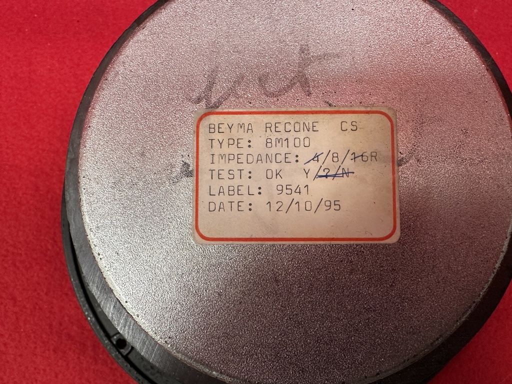 Beyma 8M100 (reconed)