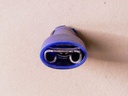 Kabelschoen Vol Geïsoleerd Schuif 6.3 1.5-2.5 mm Blauw