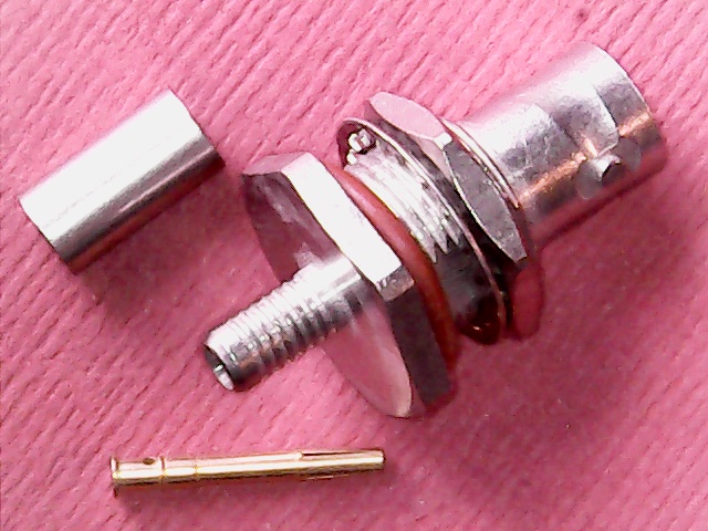 [VA-006122] Connector BNC Female RG58 Crimp Bulkhead