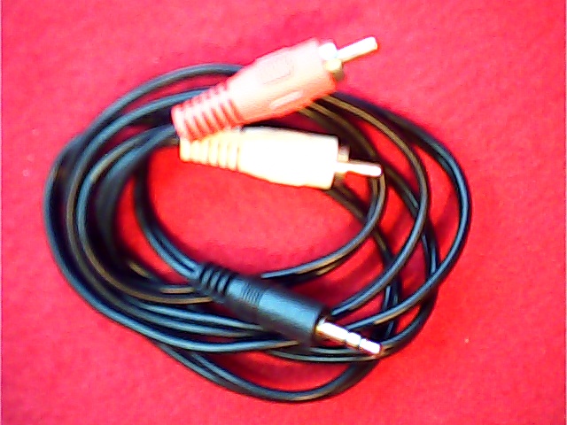 Cable 3.5mm male <=> 2 x phono male 1.2M