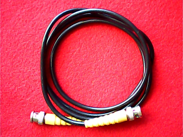 Cable Coax RG58 BNC Male <=> BNC Male 1.5M Yellow