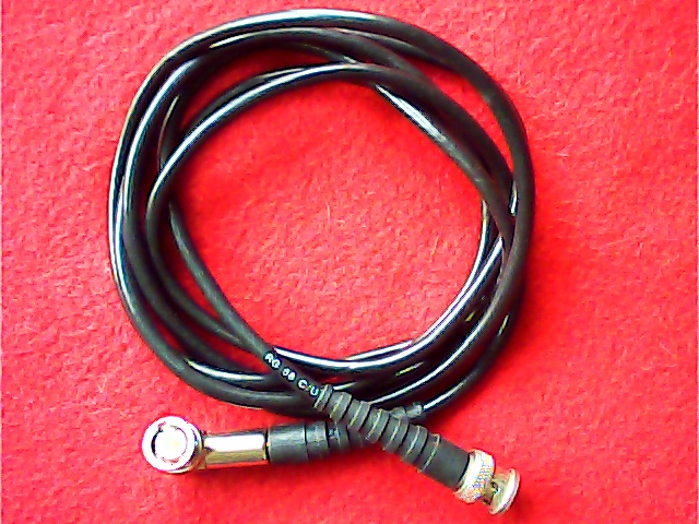 [VA-006230] Cable Coax RG58 BNC Male <=> BNC Male Angle 2M