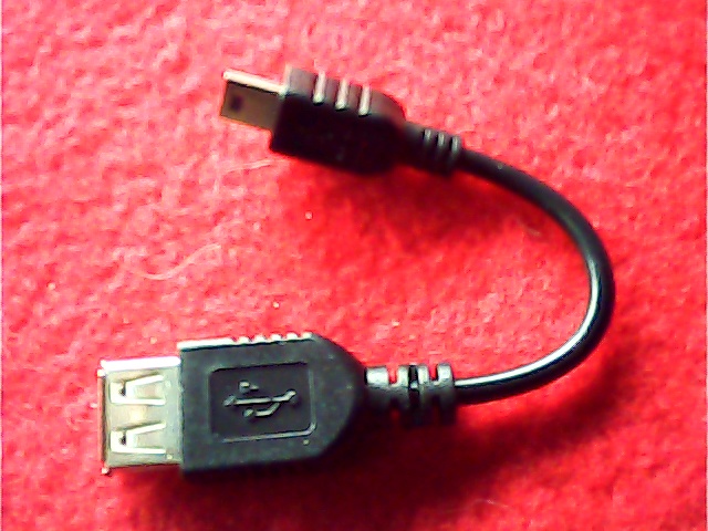 Cable USB Mini-B Male <=> USB-A Female