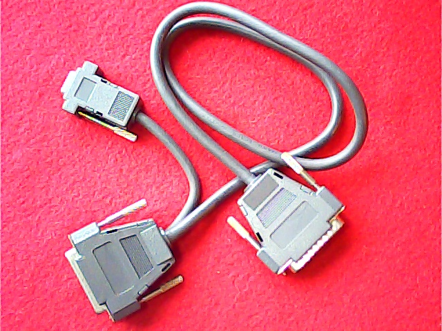 Cable RS232 Sub-D9 Female + Sub-D25 Female <=> Sub-D25 Male 0.7M