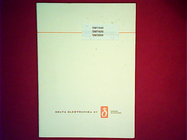 Delta SM1540, SM7020, SM3040 Manual