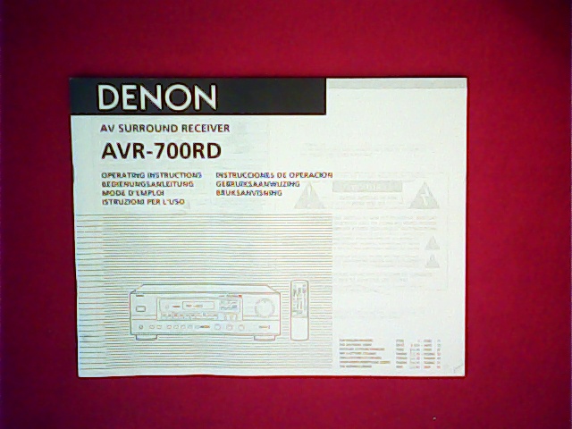 [VL-007320] Denon AVR-700RD User Manual