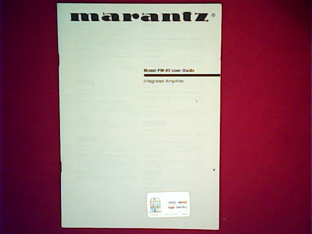 Marantz PM80 User Manual