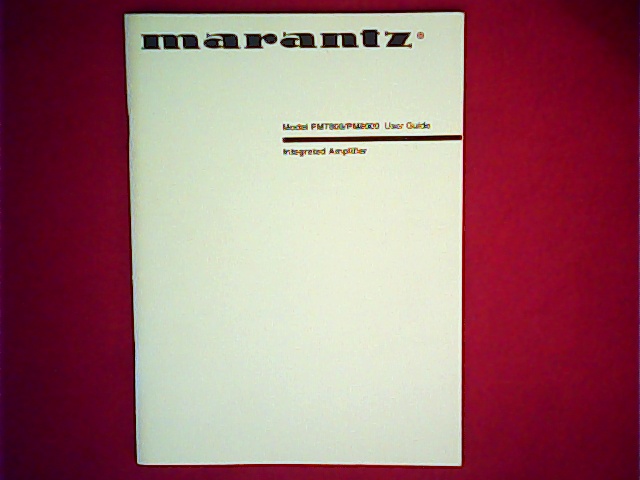 [VL-007331] Marantz PM7000, PM8000 User Manual