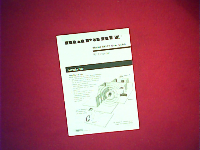 [VL-007333] Marantz RX77 User Manual