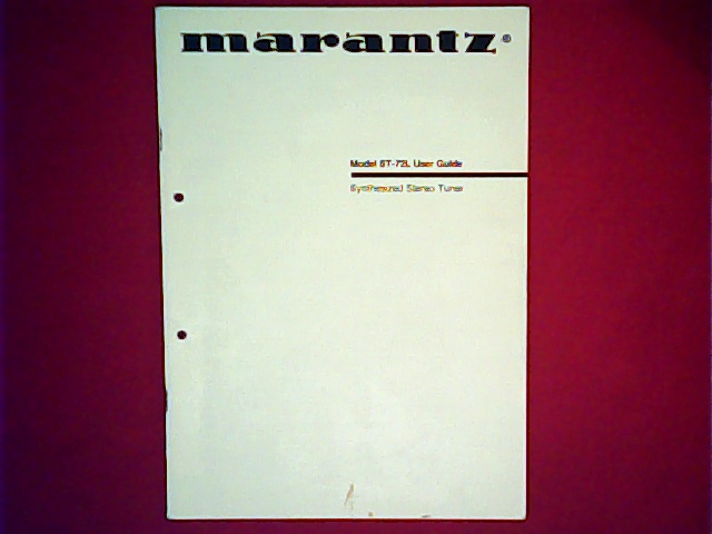[VL-007334] Marantz ST72L User Manual