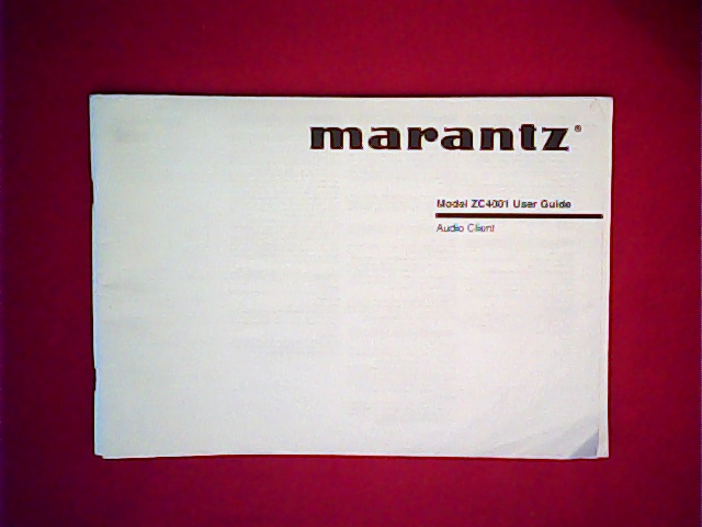 [VL-007335] Marantz ZC4001 User Manual
