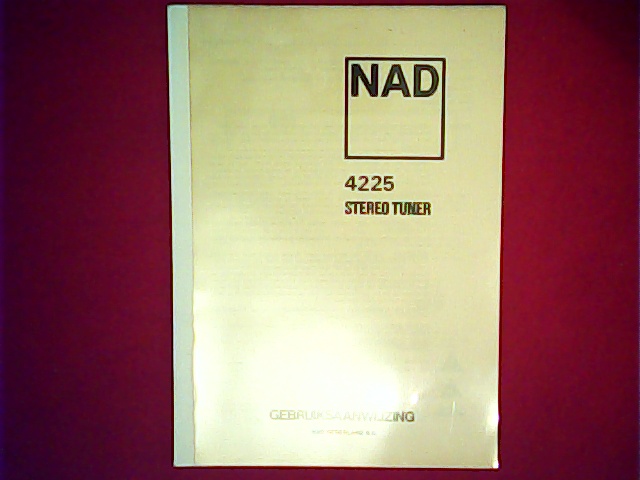 [VL-007338] NAD 4225 User Manual Dutch