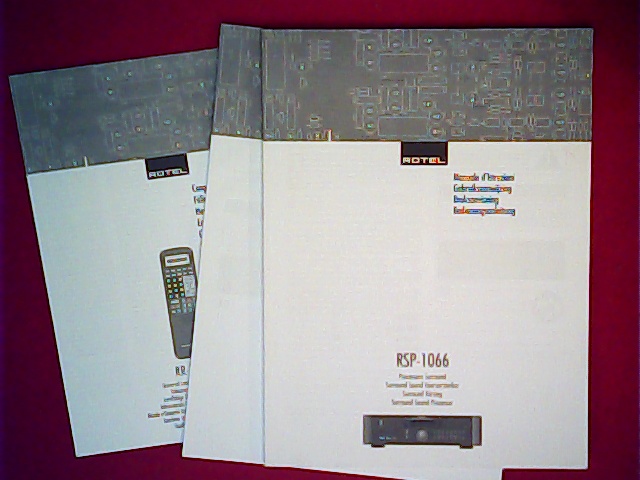 Rotel RSP1066 User Manual