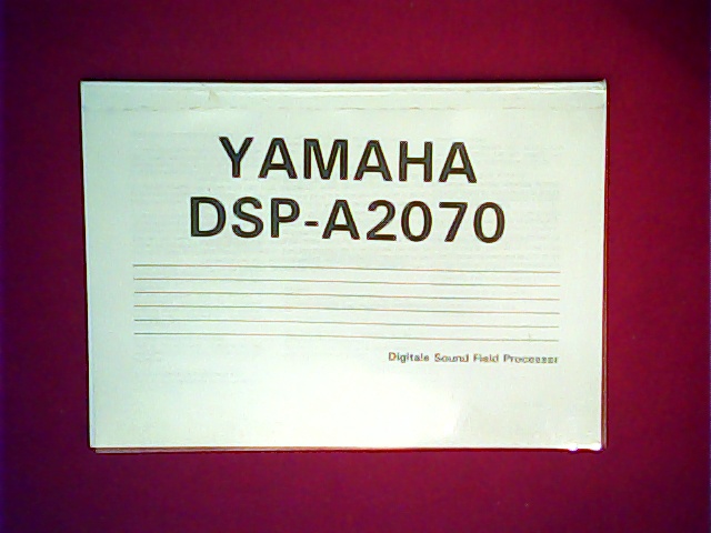 [VL-007352] Yamaha DSP-A2070 User Manual