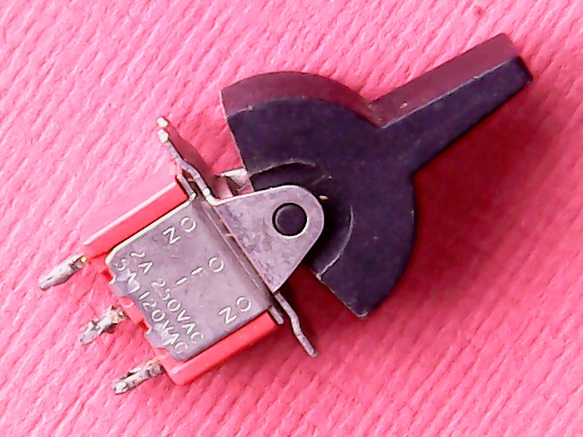 Toggle Switch C&K 7105 (used) Mom-Off-Mom SPDT