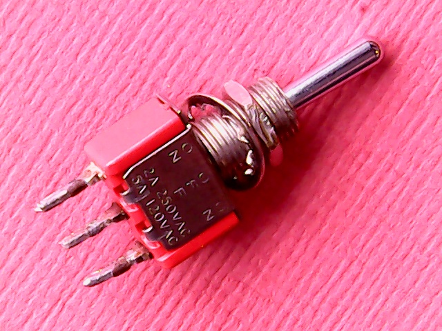 Toggle Switch C&K 7107 (used) On-Off-Mom SPDT