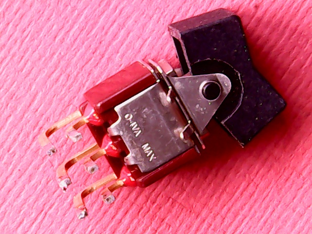 Toggle Switch C&K 7203 (used) On-Off-On DPDT