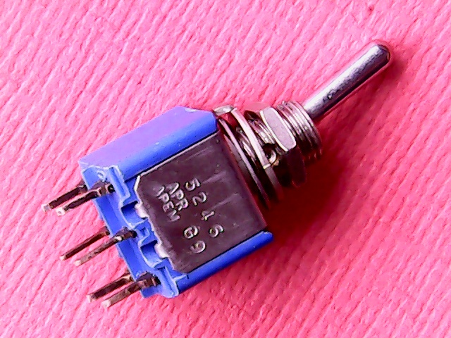 Toggle Switch Apem 5246 On-On DPDT