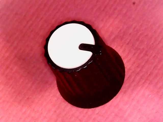 Knob Lem White 6mm D-shape