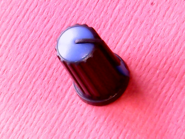 Knob Blue 6mm D-shape