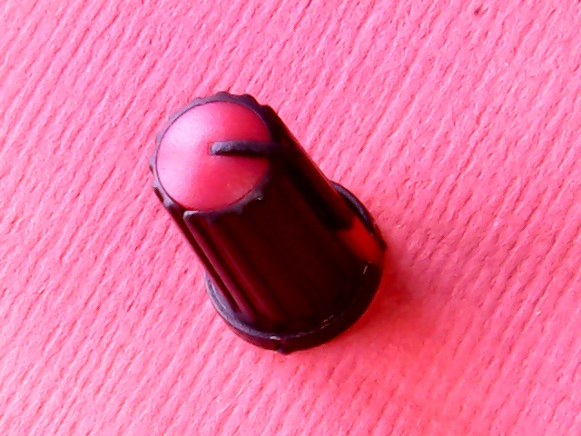 Knob Red 6mm D-shape