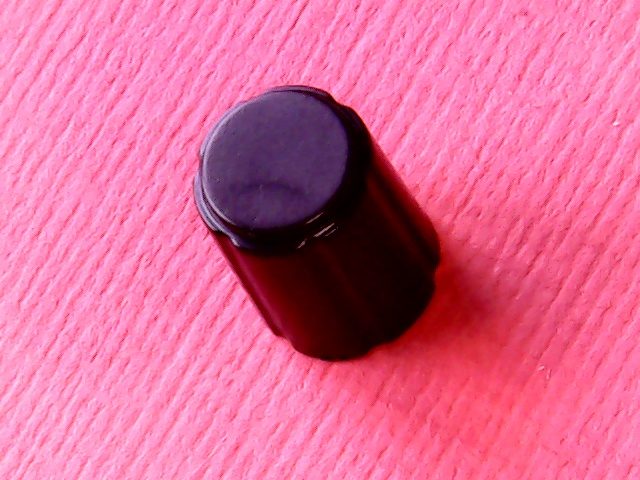 Knob Black 6mm D-shape