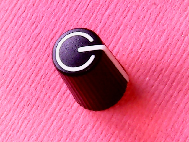 Knob White 6mm D-shape