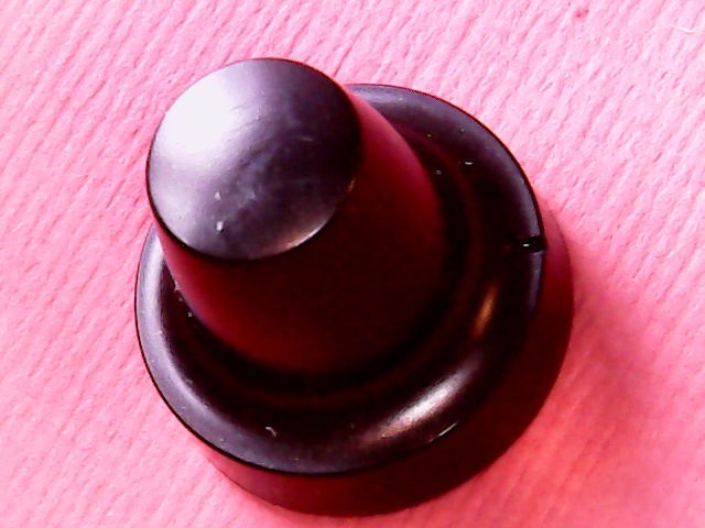 Knob Black 6mm D-shape