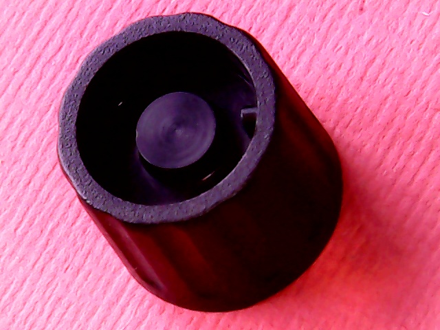 Knob Black 5mm D-shape