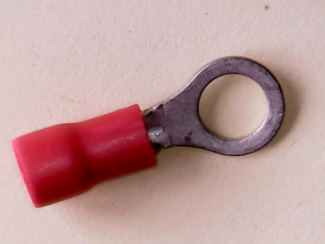 Kabelschoen Oog  M5 0.5-1 mm Rood Geïsoleerd