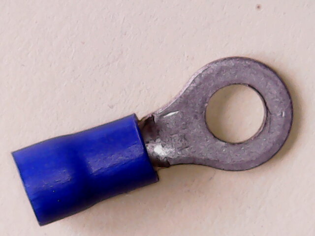 Kabelschoen Oog  M4 1.5-2.5 mm Blauw Geïsoleerd