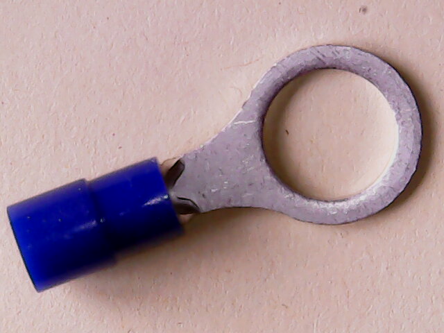 Kabelschoen Oog  M8 1.5-2.5 mm Blauw Geïsoleerd