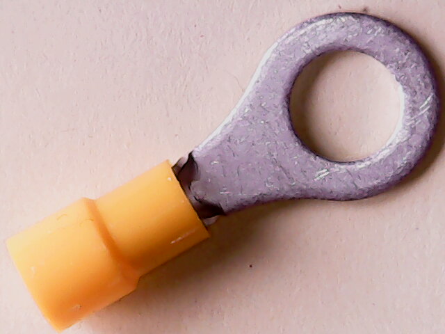 [VA-002605] Kabelschoen Oog  M8 4-6 mm Geel Geïsoleerd