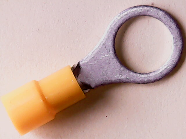 [VA-002601] Kabelschoen Oog M10 4-6 mm Geel Geïsoleerd