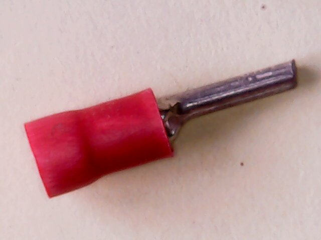 Kabelschoen Pen  2 x  8 mm 0.5-1 mm Rood Geïsoleerd