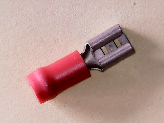 Kabelschoen Vlakstekker 4.8x0.8 mm Huls 0.5-1 mm Rood Geïsoleerd