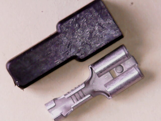 Kabelschoen Vlakstekker 6.3x0.8 mm Huls 1.5-2.5 mm met kap