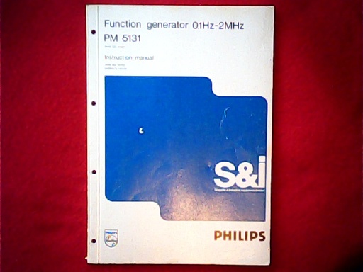 [VL-008364] Philips PM5131 Instruction Manual