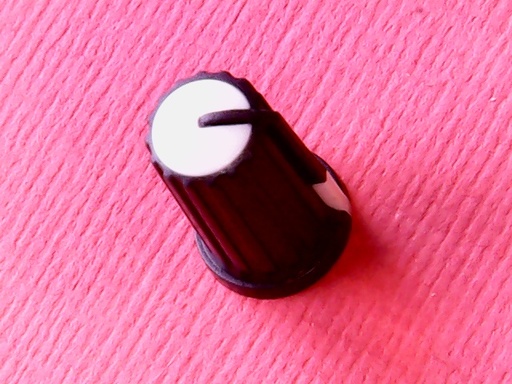 [VSK-008406] Knob White 6mm D-shape