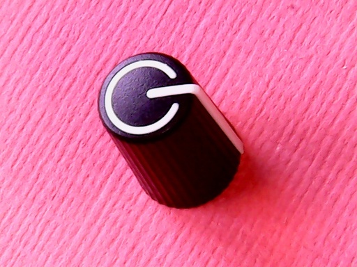 [VSK-008409] Knob White 6mm D-shape