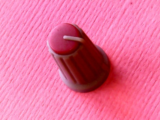 [VSK-008419] Knob Yamaha Red 6mm D-shape