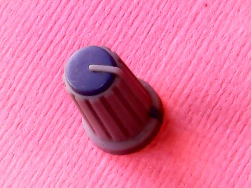 [VSK-008420] Knob Yamaha Blue 6mm D-shape