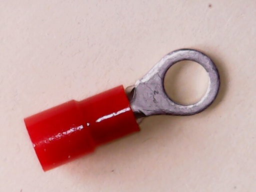 [VA-002593] Kabelschoen Oog  M4 0.5-1 mm Rood Geïsoleerd