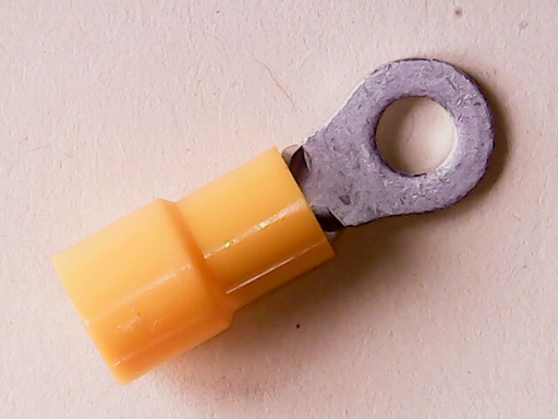 [VA-002602] Kabelschoen Oog  M4 4-6 mm Geel Geïsoleerd