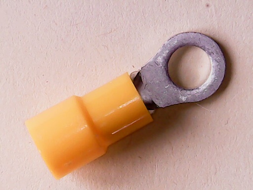 [VA-002603] Kabelschoen Oog  M5 4-6 mm Geel Geïsoleerd